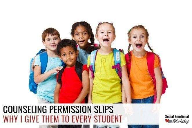 Feature Images Counseling permission slips for tier 1 sel counseling groups.