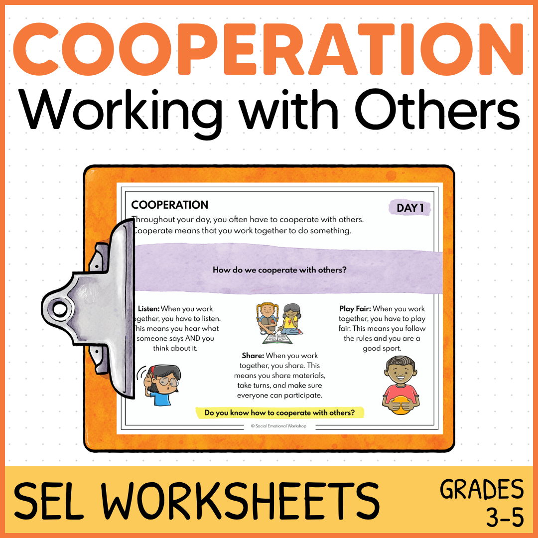 Cooperation SEL Worksheets Cooperation SEL Worksheets