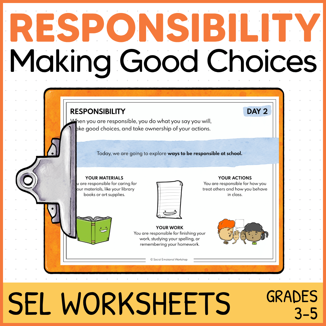 Responsibility SEL Worksheets