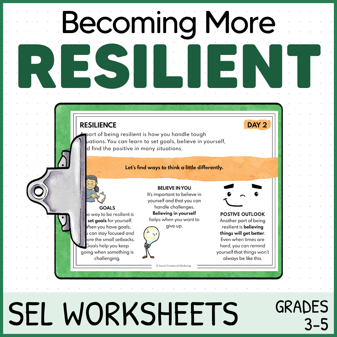 Resiliency SEL Worksheets Resiliency SEL Worksheets