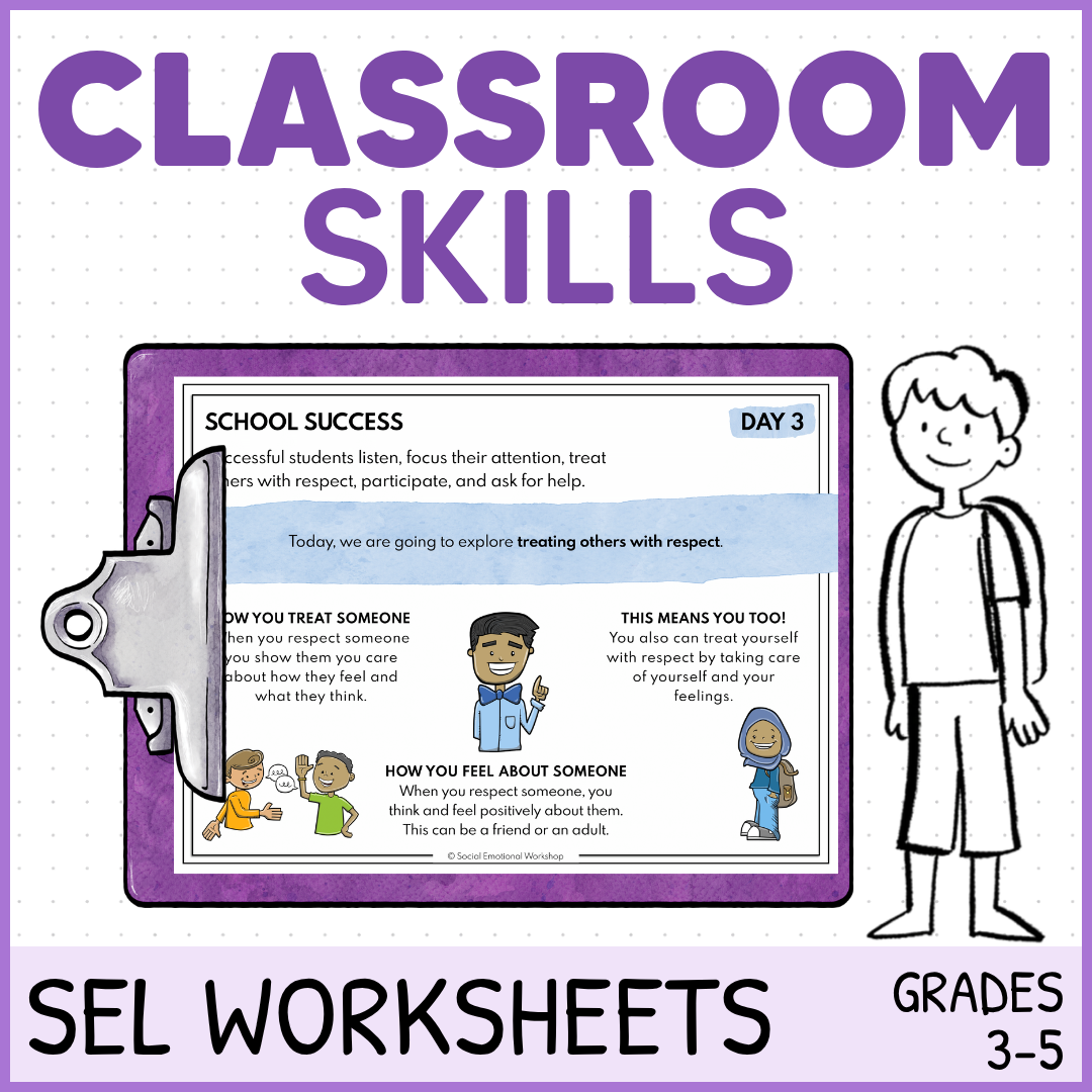 school success skills SEL worksheets school success skills SEL worksheets