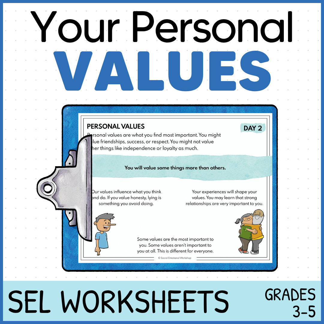 Personal Values SEL Worksheets Personal Values SEL Worksheets